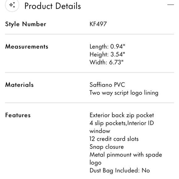 Kate Spade Tennis Toss Large Slim Bifold Wallet New - Picture 4 of 6